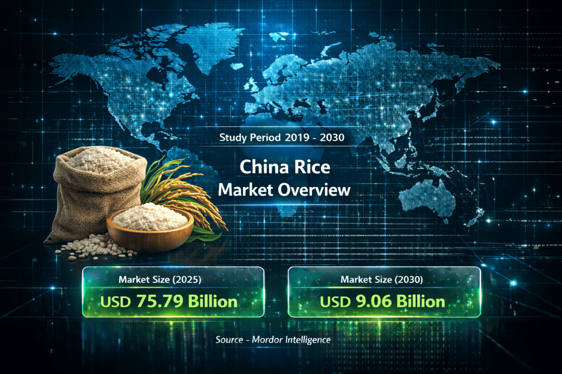 China Rice Market Size to Reach USD 86.59 Billion by 2030 with Steady Demand and Shifting Consumption Trends