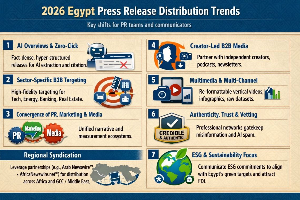 اتجاهات توزيع البيانات الصحفية في مصر لعام 2026